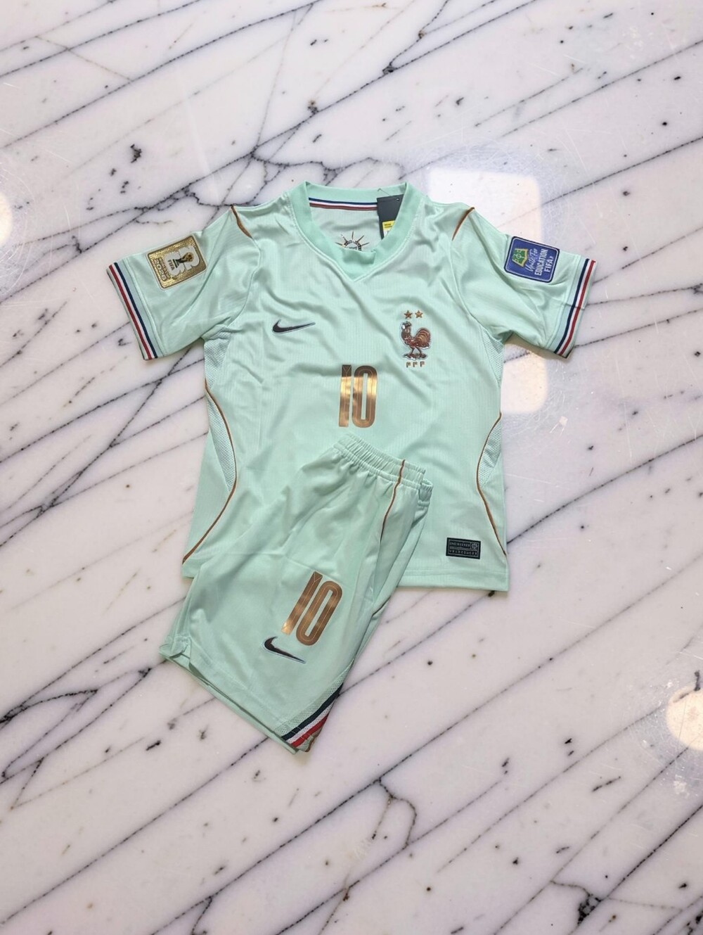 Mbappe France 2026 World Cup Away Kids Jersey Shorts Set - Picture 2 of 2
